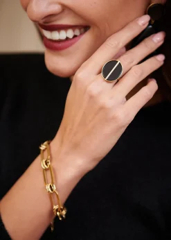 Shop Motus Boutique Bague Andrée Noir-BagueAndrée