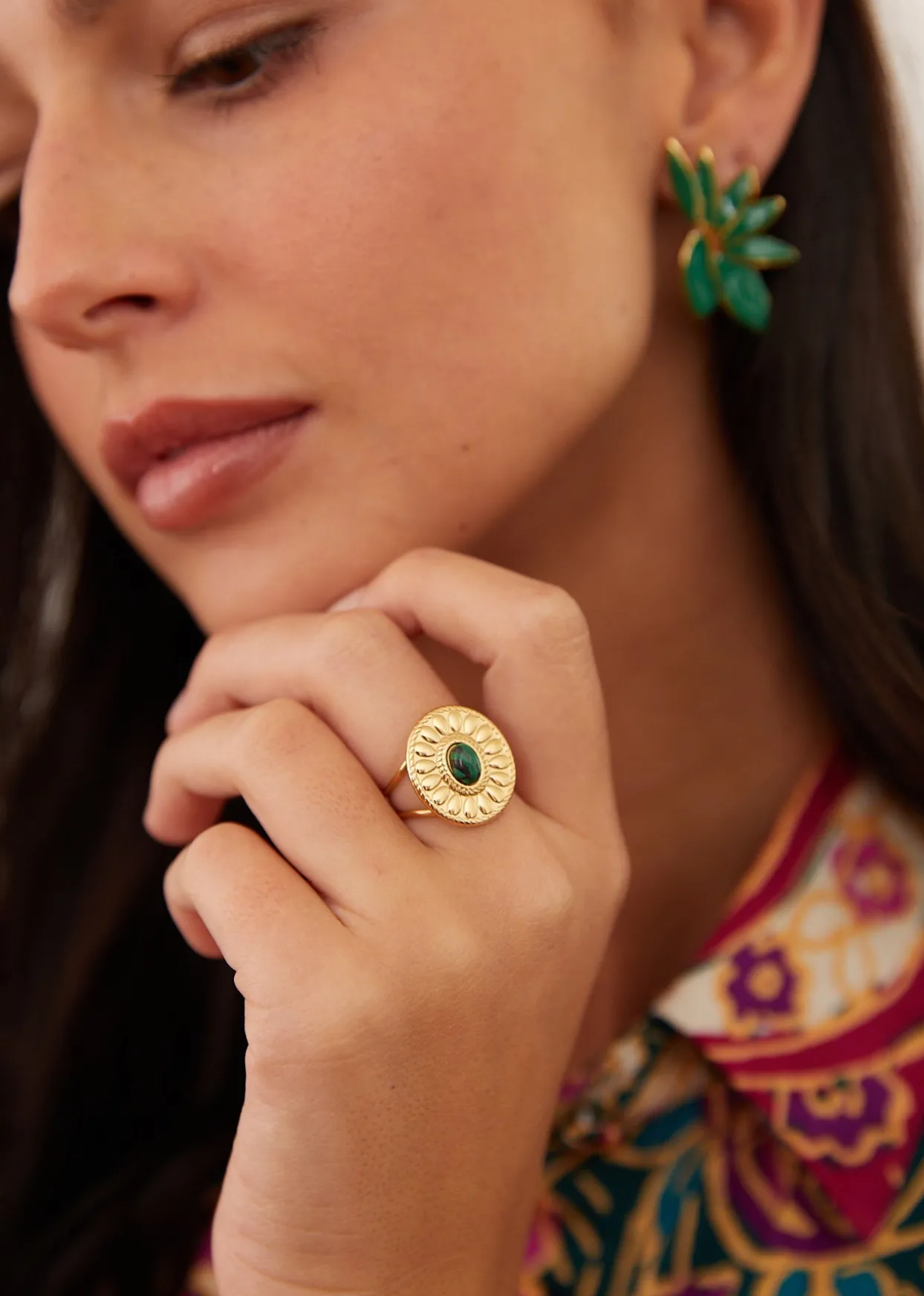 Cheap Motus Boutique Bague Flore Vert-BagueFlore