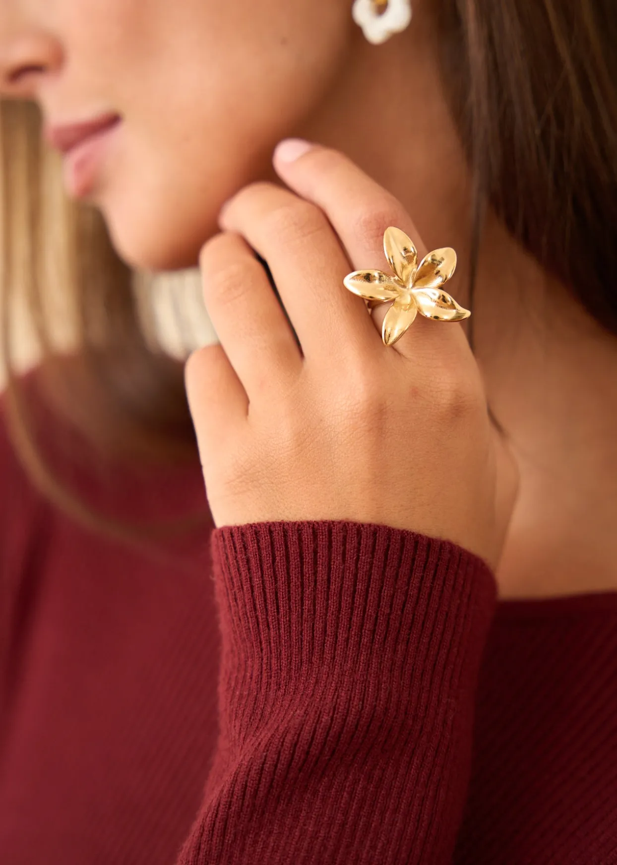 Shop Motus Boutique Bague Gabrielle Doré-BagueGabrielle