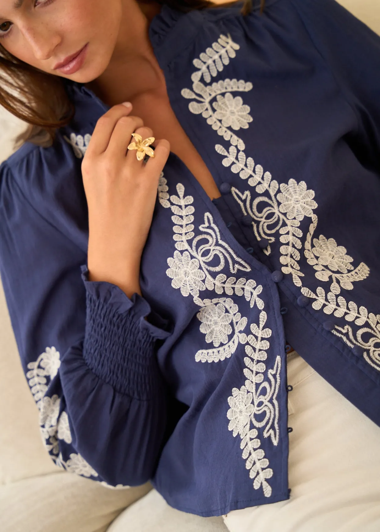 Shop Motus Boutique Bague Gabrielle Doré-BagueGabrielle