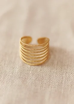 New Motus Boutique Bague Irisa Doré-BagueIrisa