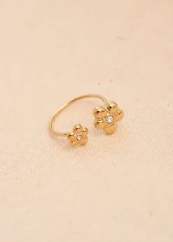 Fashion Motus Boutique Bague Satine DoréStrass-BagueSatine