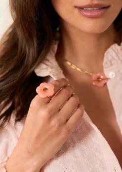 Outlet Motus Boutique Bague Zelda Corail-BagueZelda