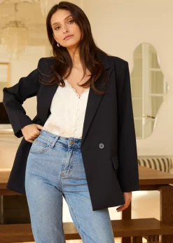 Online Motus Boutique Blazer Marthe Marine-BlazerMarthe