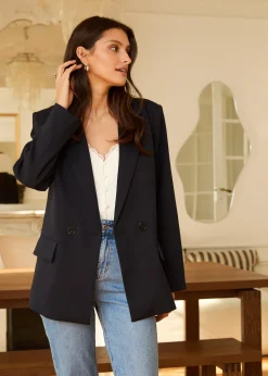 Online Motus Boutique Blazer Marthe Marine-BlazerMarthe