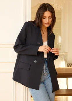 Online Motus Boutique Blazer Marthe Marine-BlazerMarthe