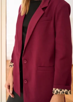 New Motus Boutique Blazer Naia Bordeaux-BlazerNaia