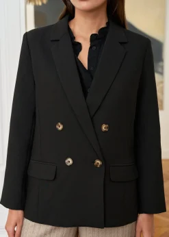 Shop Motus Boutique Blazer Toscane Noir-BlazerToscane