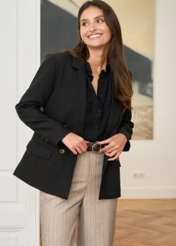 Shop Motus Boutique Blazer Toscane Noir-BlazerToscane