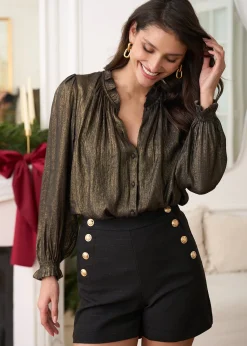 New Motus Boutique Blouse Amélia Bronze-BlouseAmélia