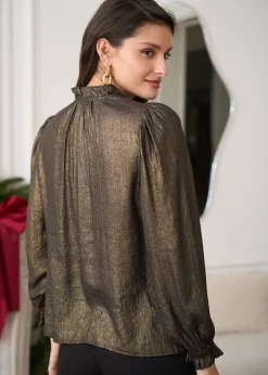 New Motus Boutique Blouse Amélia Bronze-BlouseAmélia