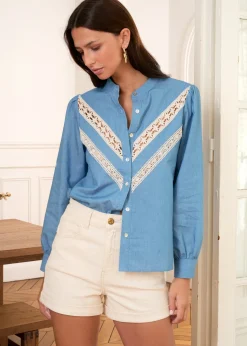 New Motus Boutique Blouse Assia Denim-BlouseAssia