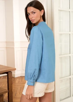 New Motus Boutique Blouse Assia Denim-BlouseAssia