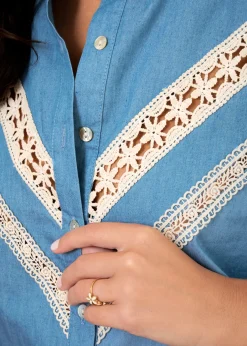 New Motus Boutique Blouse Assia Denim-BlouseAssia