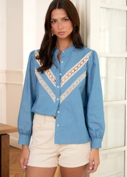New Motus Boutique Blouse Assia Denim-BlouseAssia