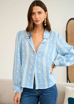 Best Sale Motus Boutique Blouse Baya Bleu-BlouseBaya