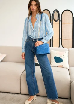 Best Sale Motus Boutique Blouse Baya Bleu-BlouseBaya