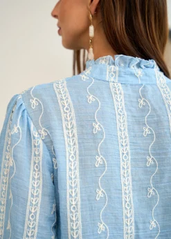 Best Sale Motus Boutique Blouse Baya Bleu-BlouseBaya