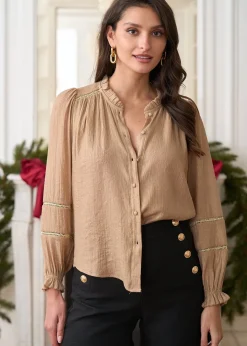 Online Motus Boutique Blouse Cassiopée Or-BlouseCassiopée