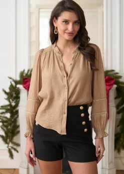 Online Motus Boutique Blouse Cassiopée Or-BlouseCassiopée