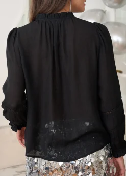 Best Motus Boutique Blouse Cassiopée Noir-BlouseCassiopée