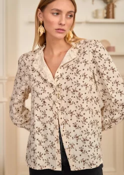 Shop Motus Boutique Blouse Julie MarronBeige-BlouseJulie