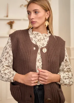 Shop Motus Boutique Blouse Julie MarronBeige-BlouseJulie