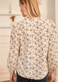 Shop Motus Boutique Blouse Julie MarronBeige-BlouseJulie