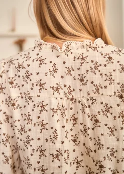 Shop Motus Boutique Blouse Julie MarronBeige-BlouseJulie