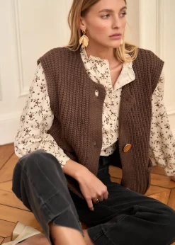 Shop Motus Boutique Blouse Julie MarronBeige-BlouseJulie