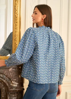 Online Motus Boutique Blouse Maia Bleu-BlouseMaia