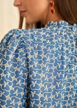 Online Motus Boutique Blouse Maia Bleu-BlouseMaia