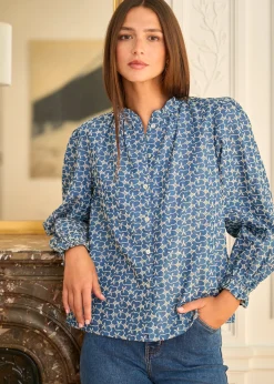 Online Motus Boutique Blouse Maia Bleu-BlouseMaia