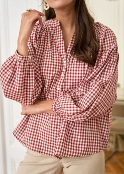 Flash Sale Motus Boutique Blouse Manel VichyRouilleEcru-BlouseManel