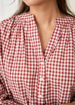 Flash Sale Motus Boutique Blouse Manel VichyRouilleEcru-BlouseManel