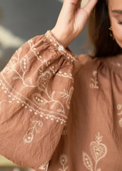 New Motus Boutique Blouse Manel Camel-BlouseManel