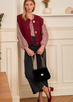 Shop Motus Boutique Blouse Manel MotifBordeaux-BlouseManel