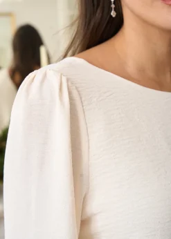 Outlet Motus Boutique Blouse Olga Ivoire-BlouseOlga