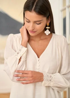 Discount Motus Boutique Blouse Olivia Ivoire-BlouseOlivia