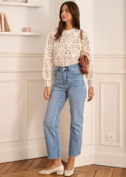 Best Motus Boutique Blouse Rose Ivoire-BlouseRose