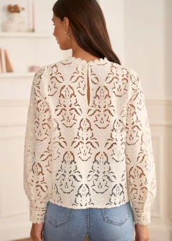Best Motus Boutique Blouse Rose Ivoire-BlouseRose