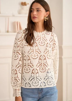 Best Motus Boutique Blouse Rose Ivoire-BlouseRose