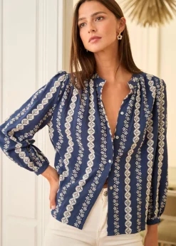 Flash Sale Motus Boutique Blouse Sand Marine-BlouseSand