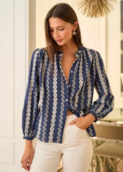 Flash Sale Motus Boutique Blouse Sand Marine-BlouseSand