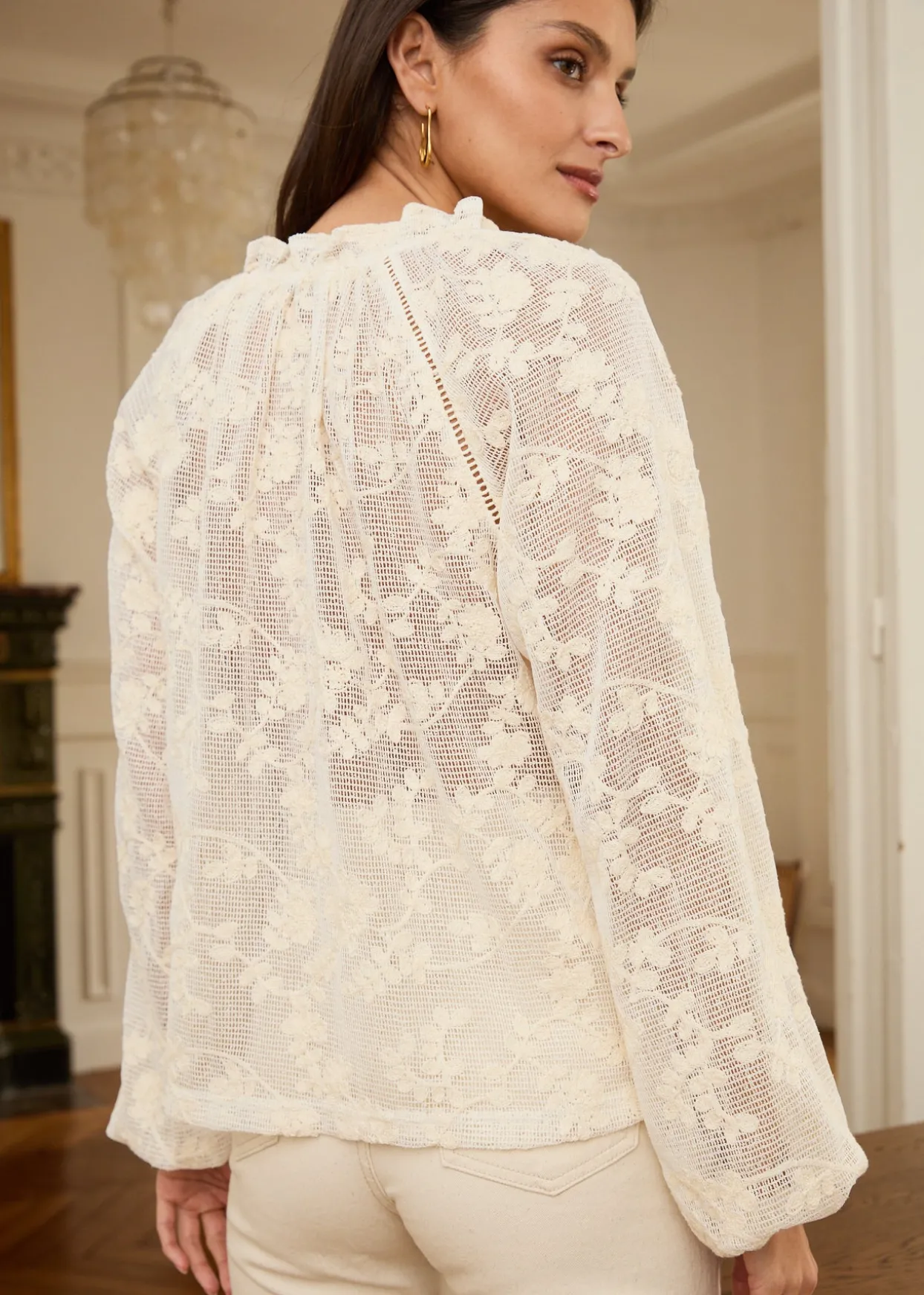 Sale Motus Boutique Blouse Siracuse Beige-BlouseSiracuse