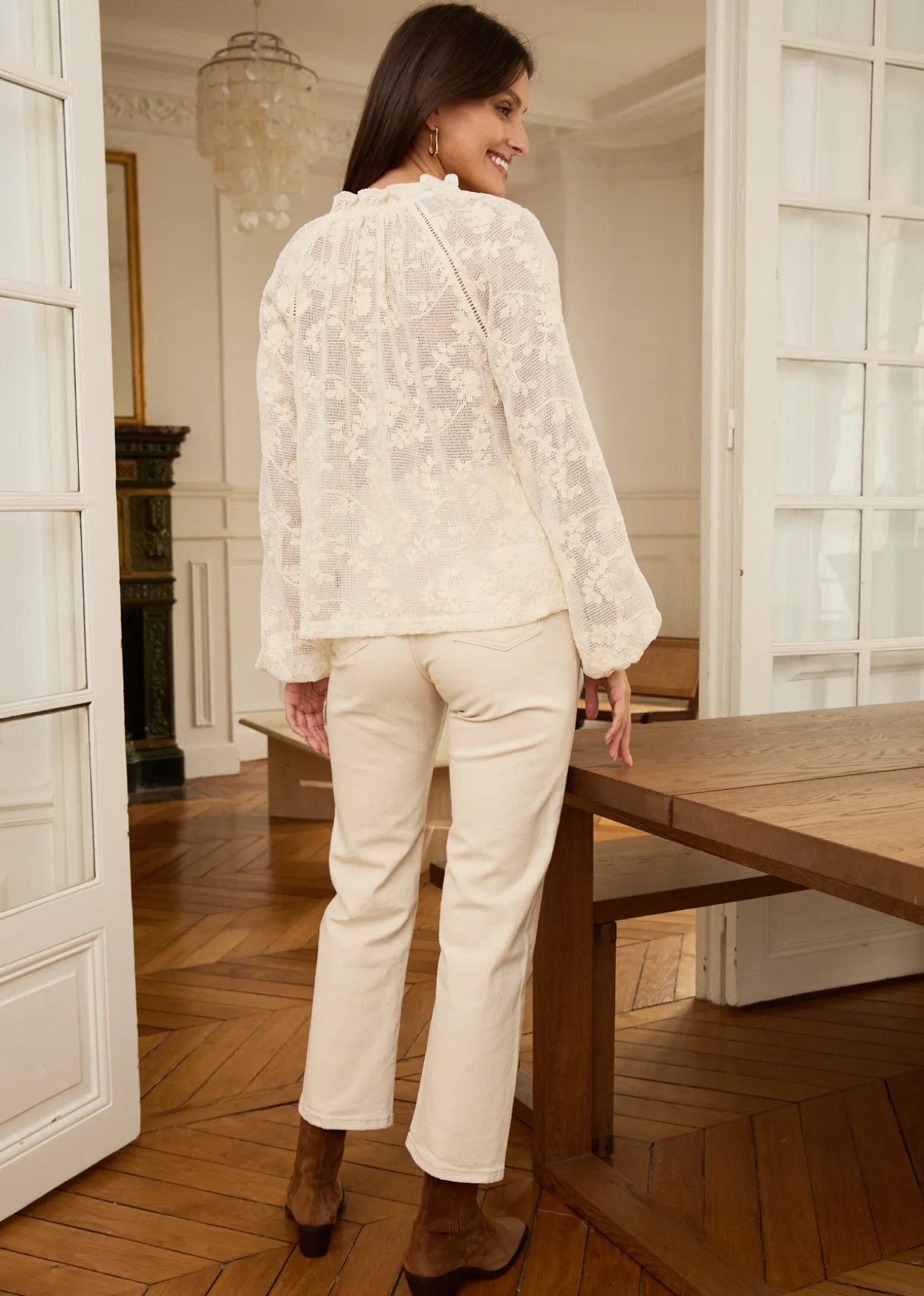 Sale Motus Boutique Blouse Siracuse Beige-BlouseSiracuse