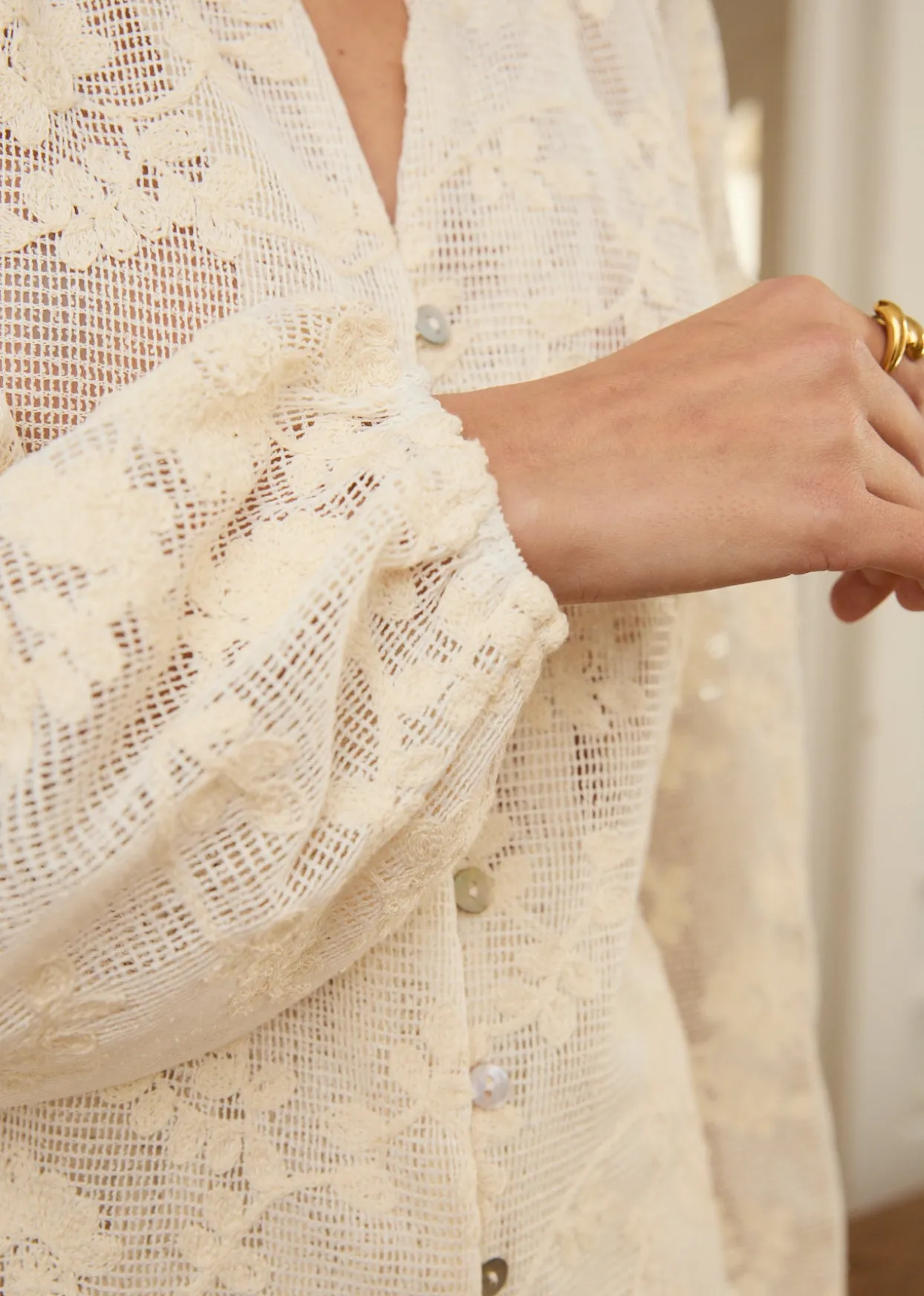 Sale Motus Boutique Blouse Siracuse Beige-BlouseSiracuse