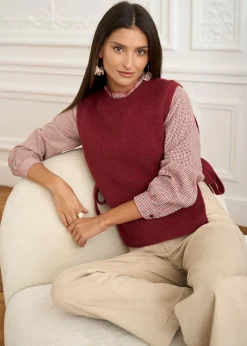 Outlet Motus Boutique Blouse Tina VichyBordeaux-BlouseTina