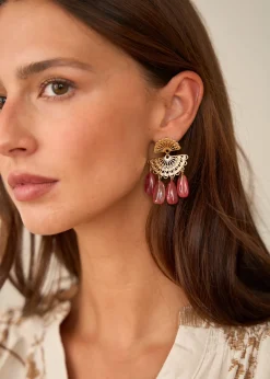 Hot Motus Boutique Boucles d'oreilles Aurel Rouge-Bouclesd'oreillesAurel