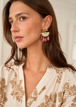 Hot Motus Boutique Boucles d'oreilles Aurel Rouge-Bouclesd'oreillesAurel